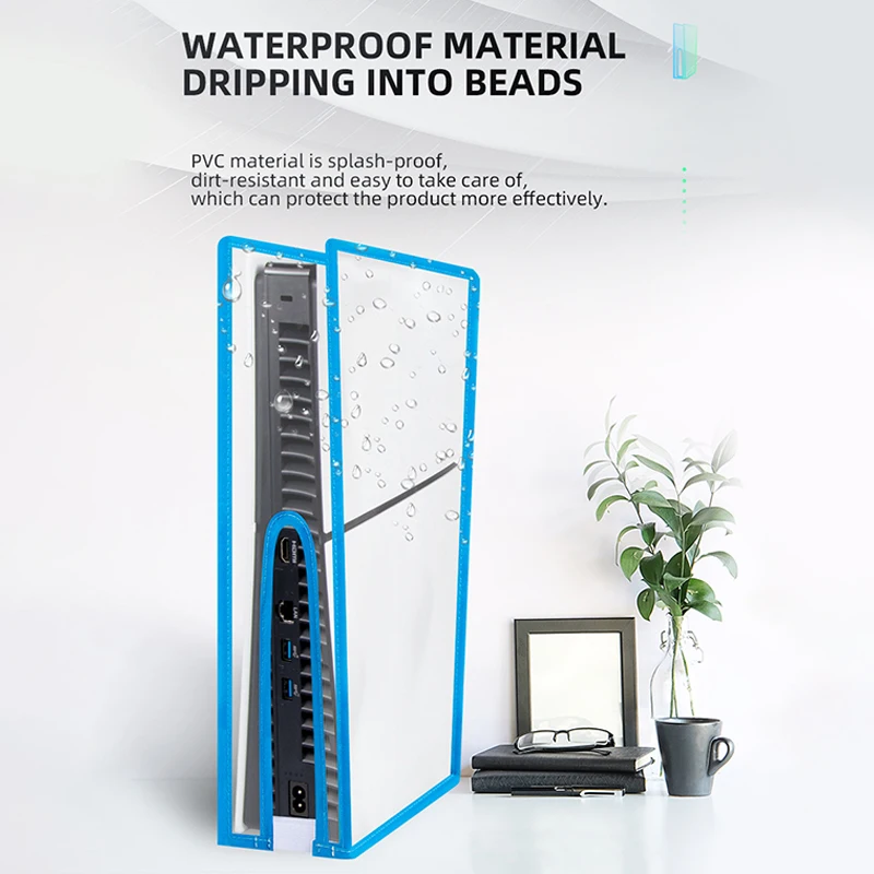 Тонкий пылезащитный чехол для консоли PS5 Прозрачный защиты от пыли игровые