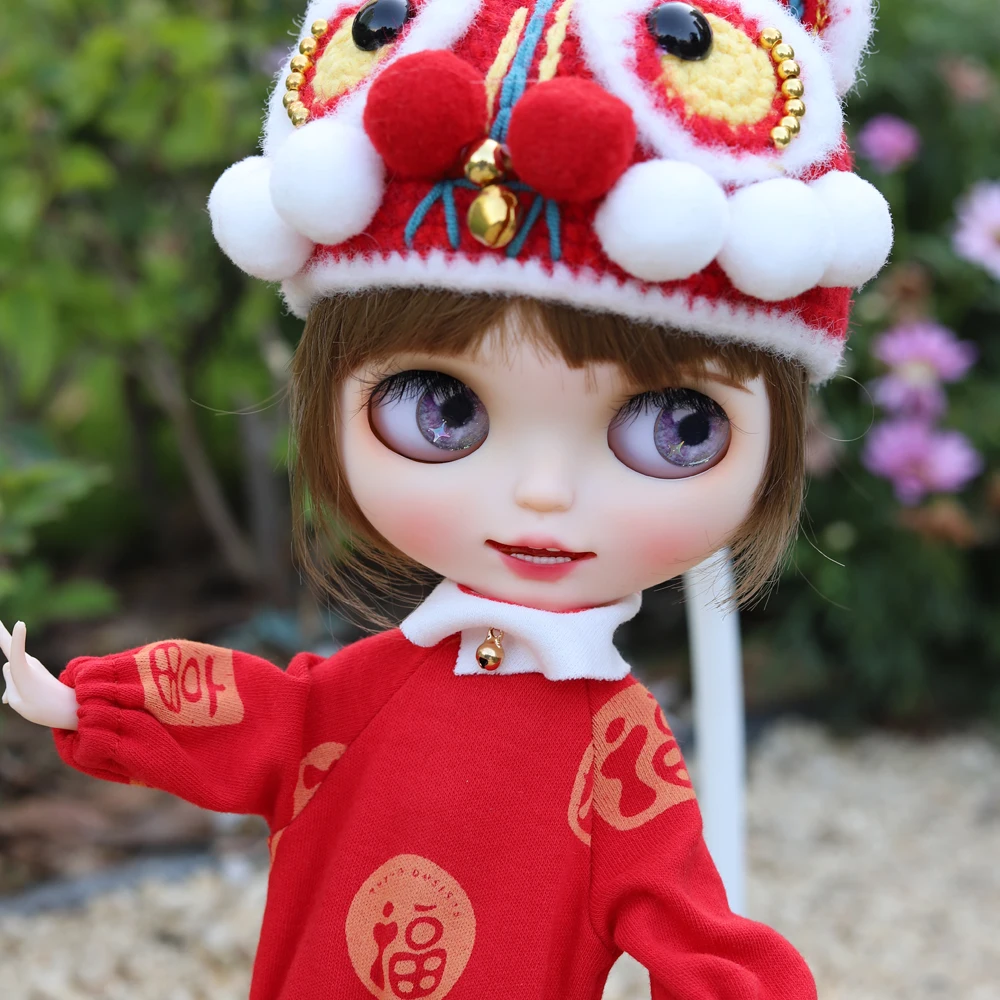

ICY RBL+ Blyth Doll 1/6 Joint Body 30CM BJD Toys White Shin Sculpting And Makeup Handmade Poppy style Matte Face doll 9.23.73