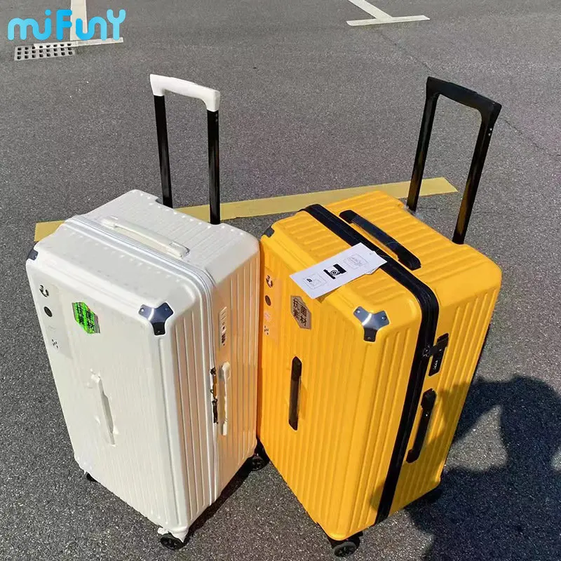 MiFuny Rolling Luggage Cabin Holiday Suitcase Set Couples Travel Anti-Fall Password Package Outing Carry on Luggage with Wheels