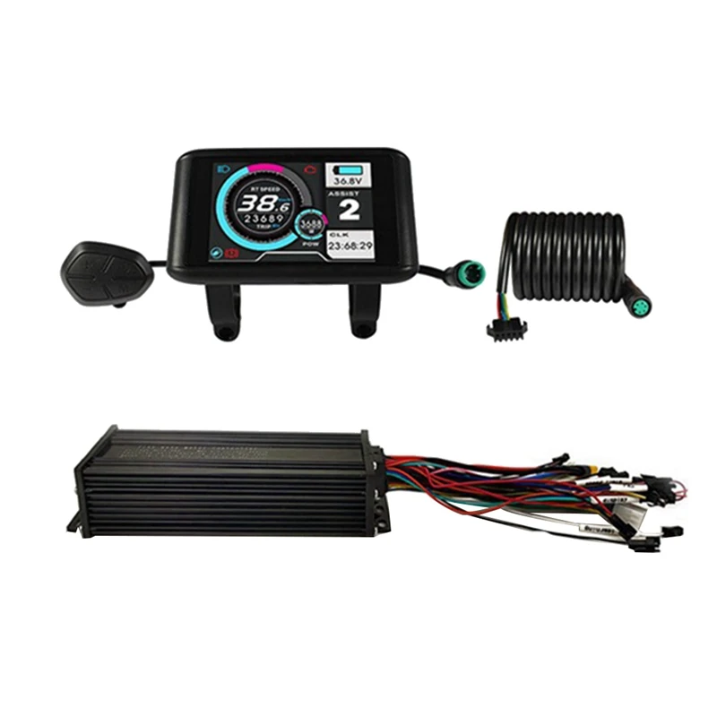 

Electric Bike 36V 48V 52V 35A 3-Mode Sine Wave Ebike Motor And Speed Controller Set With UKC1 Colorful Display