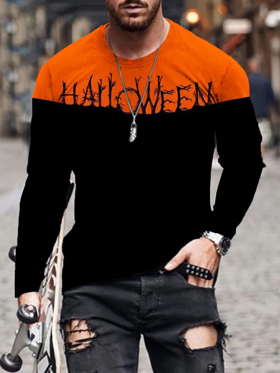 

2022 New Men's Leisure Sports 3D Digital Printing T-Shirt Street Trend Male Long Sleeve TEE Good Quality