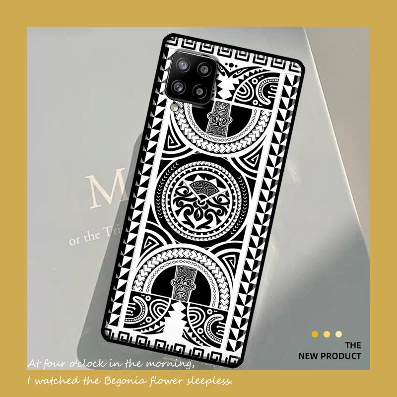 Фото Чехол с этническим узором Майори, Полинезии, Самоа для Samsung Galaxy A16 A26 A36 A56 A54 A34 A14 A15 A35 A55 A52 A32 A13 A33 A53 A17 A57 №3