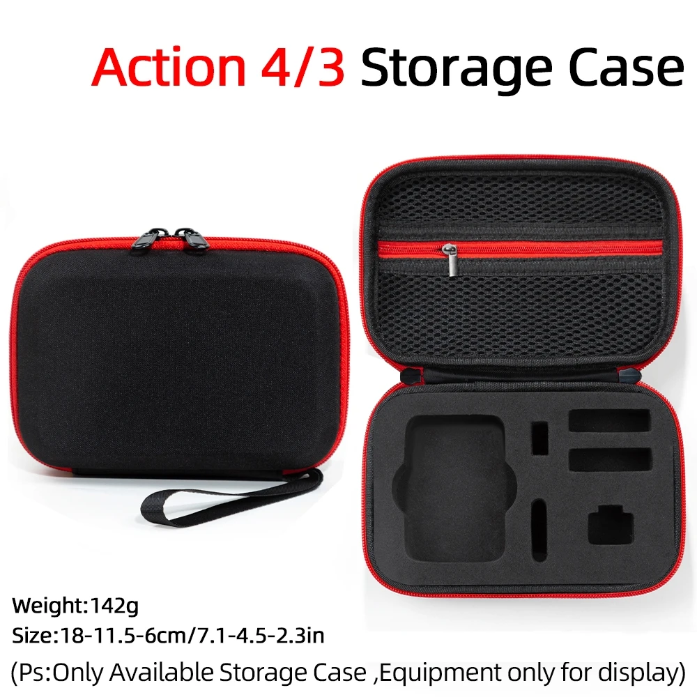 

For DJI Action 4 Sports Camera Organizer Bag For Action 3 Camera Accessories Mini Organizer Bag Shockproof Lining Practical