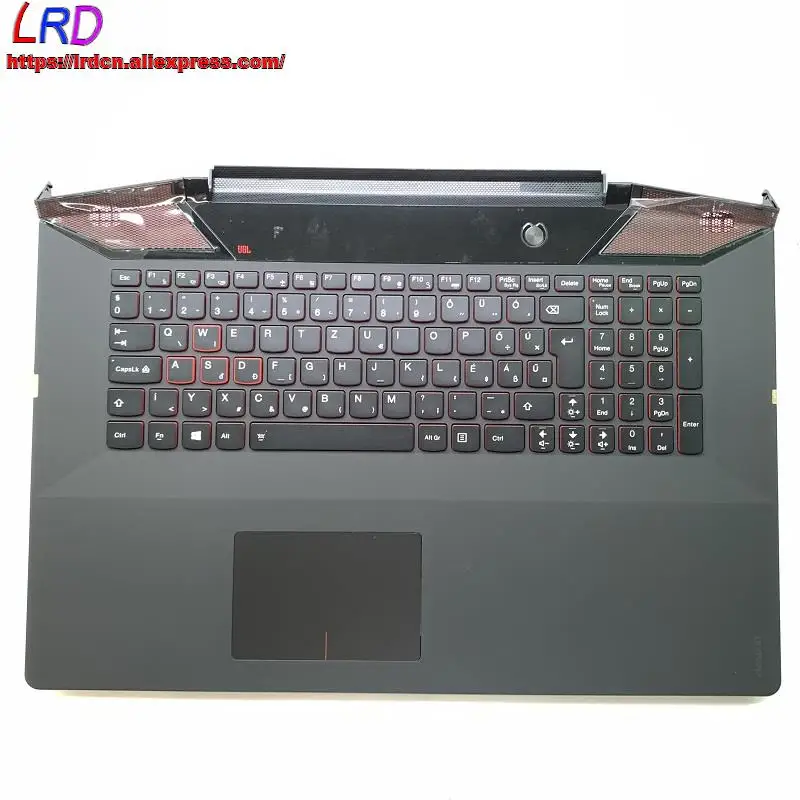 Hungria Backlit Teclado com Escudo Palmrest Case Superior para Lenovo Ideapad Y70017isk c Capa 5cb0k37603 Novo g hu