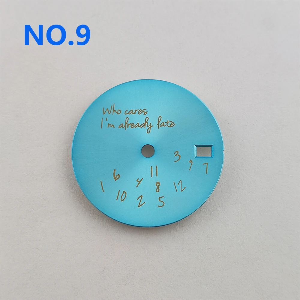 Циферблат часов 28 5 мм Who cares im already late циферблат nh35 стерильный детали для без