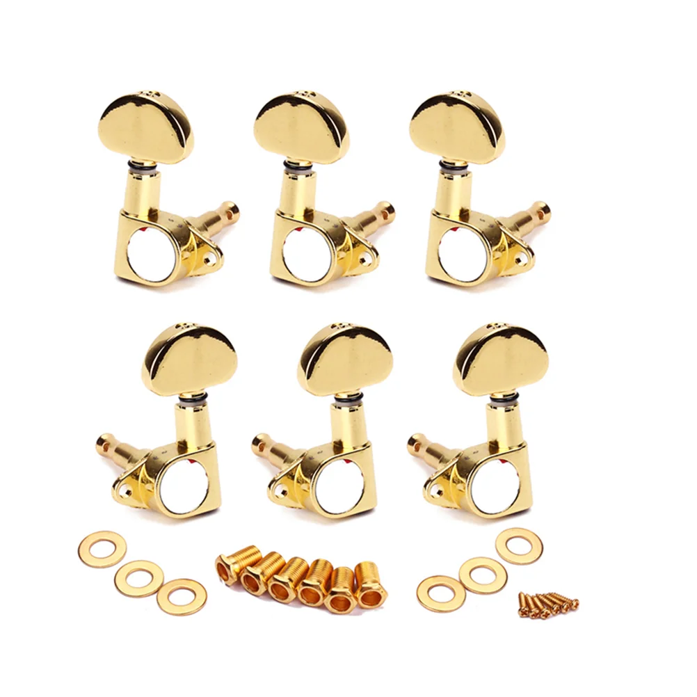 

Golden Guitar Tuning Pegs Tuners Machine Heads for Electric Guitar 3L Pack of 6