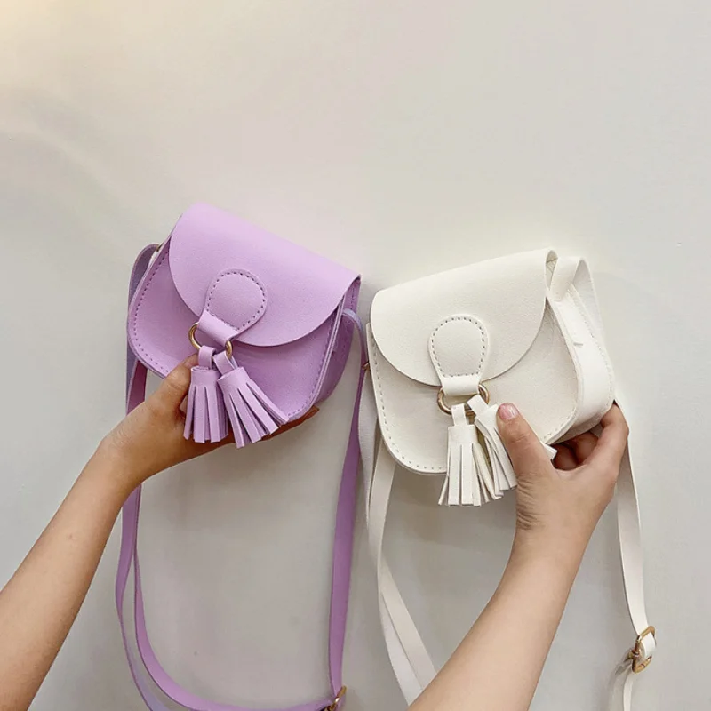 

Handbags Bag Children Coin Purse Crossbody Leather Accessories Kids Baby Cute Shoulder Tassel Cute Princess Girls Small Bags