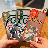 anime naruto boy for xiaomi redmi 10 9 9a 9c 9at 8 8a 7 7a 6 6a 5 plus 4x 2022 frosted translucent hard phone case fundas coque