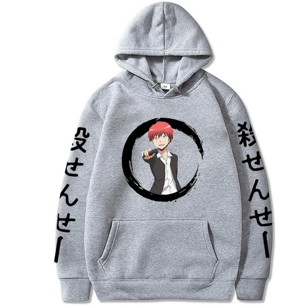 

Anime Assassination Classroom Print Hoodie Spring Loose Long Sleeve Pullover Harajuku Plus Size Men Women Streetwear Tops