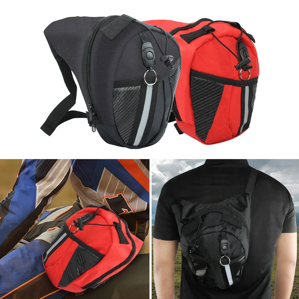 

Motorcycle Waist Pack Outdoor Drop Leg Bag Unisex Fanny Pack Belt Bike Bag Nylon Motorcycle Bag Outdoor Casual Waist Bag For Men