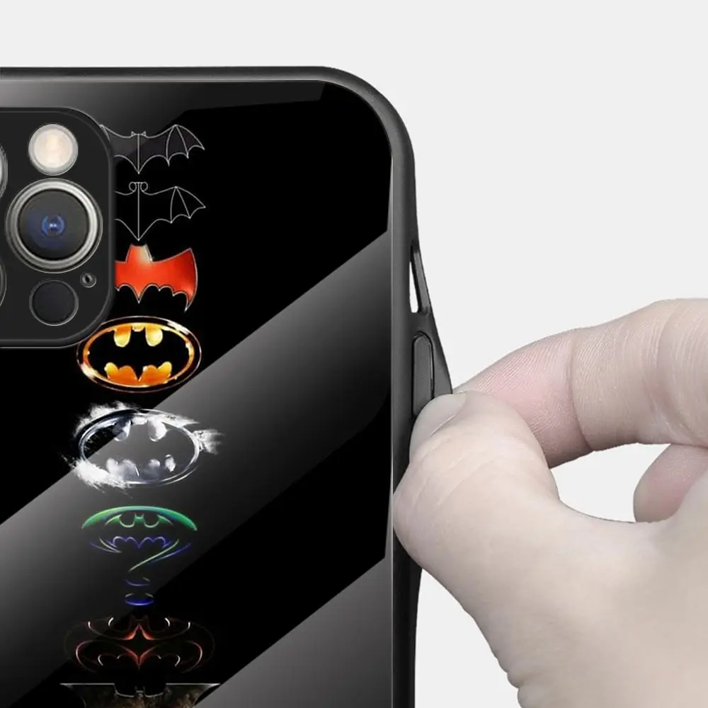 Крутой стеклянный чехол для телефона с Бэтменом iPhone 11 13 Mini 12 Pro Max 7 Plus 8 X XR XS SE 2020
