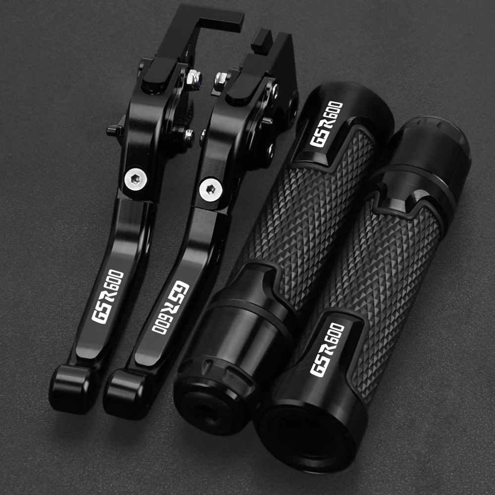 

2010 2009 2008 Motorcycle Aluminum Adjustable Brake Clutch Levers Handlebar Hand Grips ends FOR Suzuki GSR600 2006-2011GSR 600