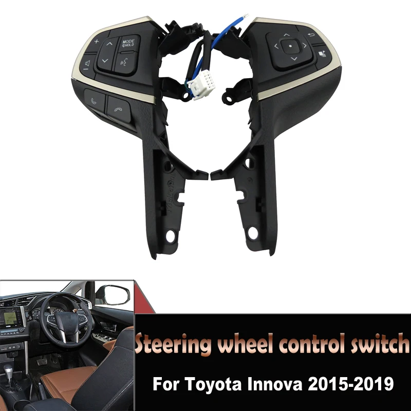 

For Toyota Innova 2015-2019 Multi-function Steering Wheel Cruise Control Buttons Switch 84250-0K080-C0 84250-0K060-C0