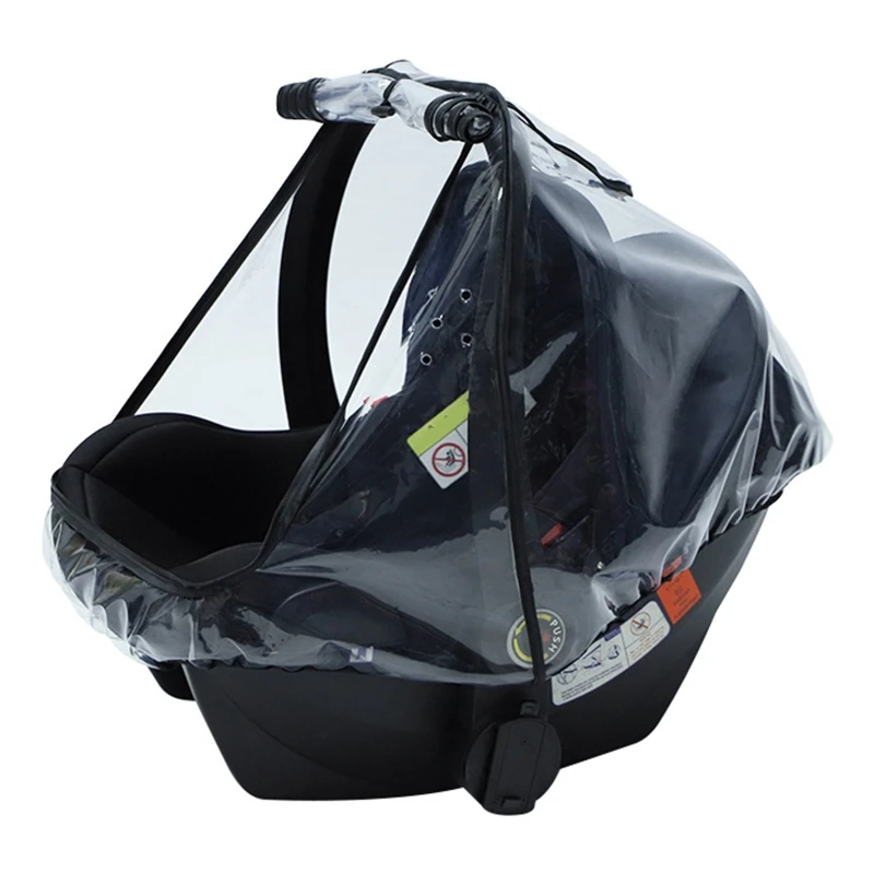 

Baby Car Seat Rain Cover Food Grade EVA Stroller Weather Shield Clear Raincoat