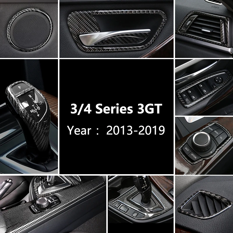 Для BMW 3 4 серии 3GT F30 F31 F32 F34 автомобильная консоль из углеродного волокна