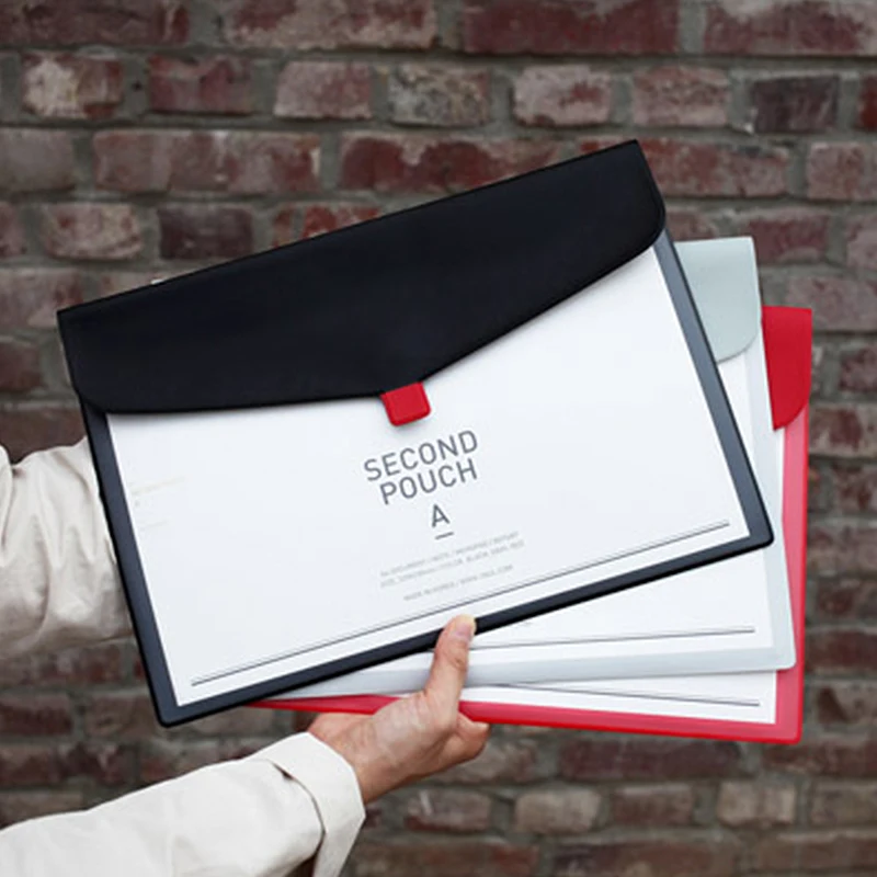 

New Translucent A4 Portable Briefcase Document Storage Bags Office Information Arrange Pencil Case Stationery Organizer Packages