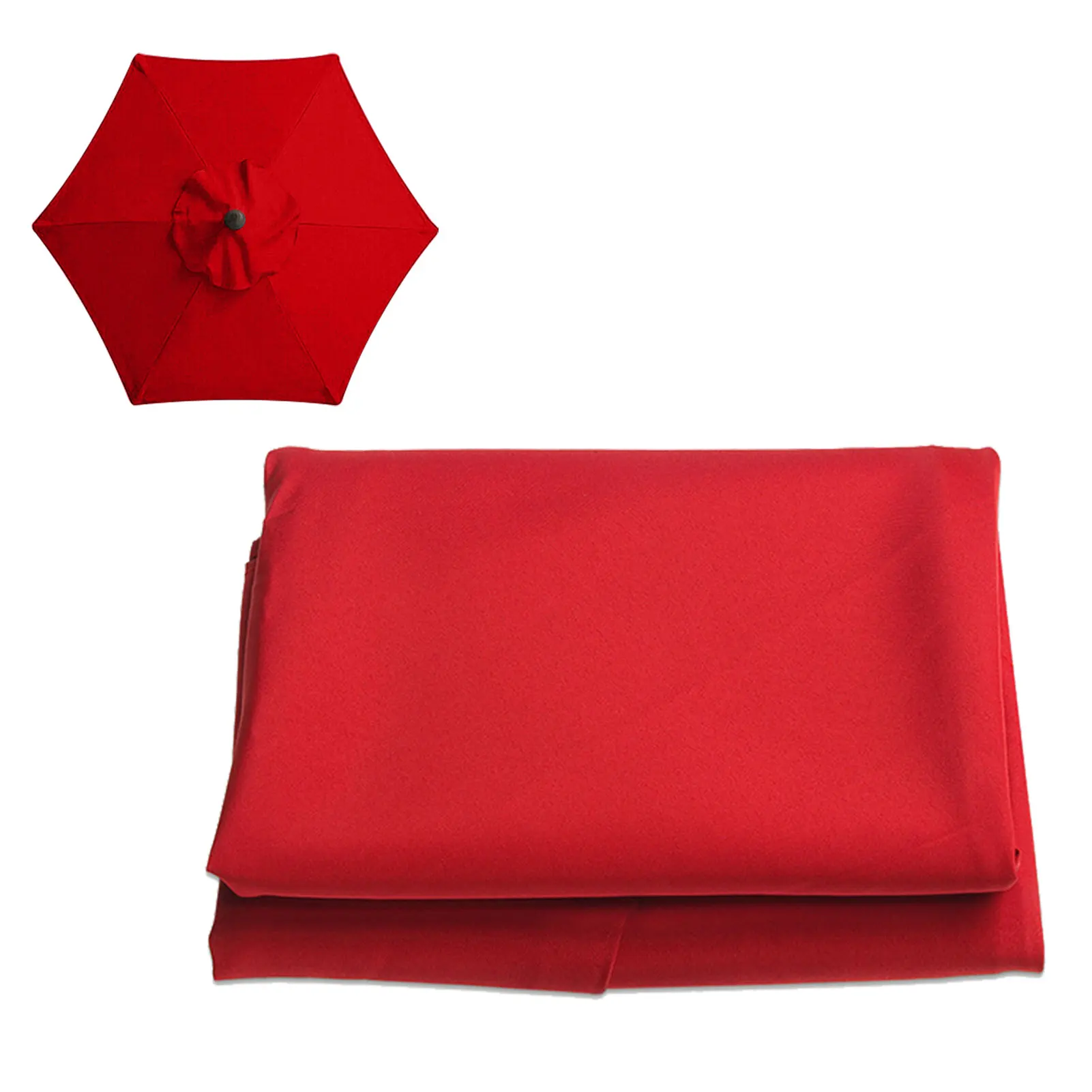 

Large Patio Umbrella Replacement Cover Solid Deck Outdoor Canopy 10ft 8 Ribs Table UV Resistant Market Yard Shade Easy Install