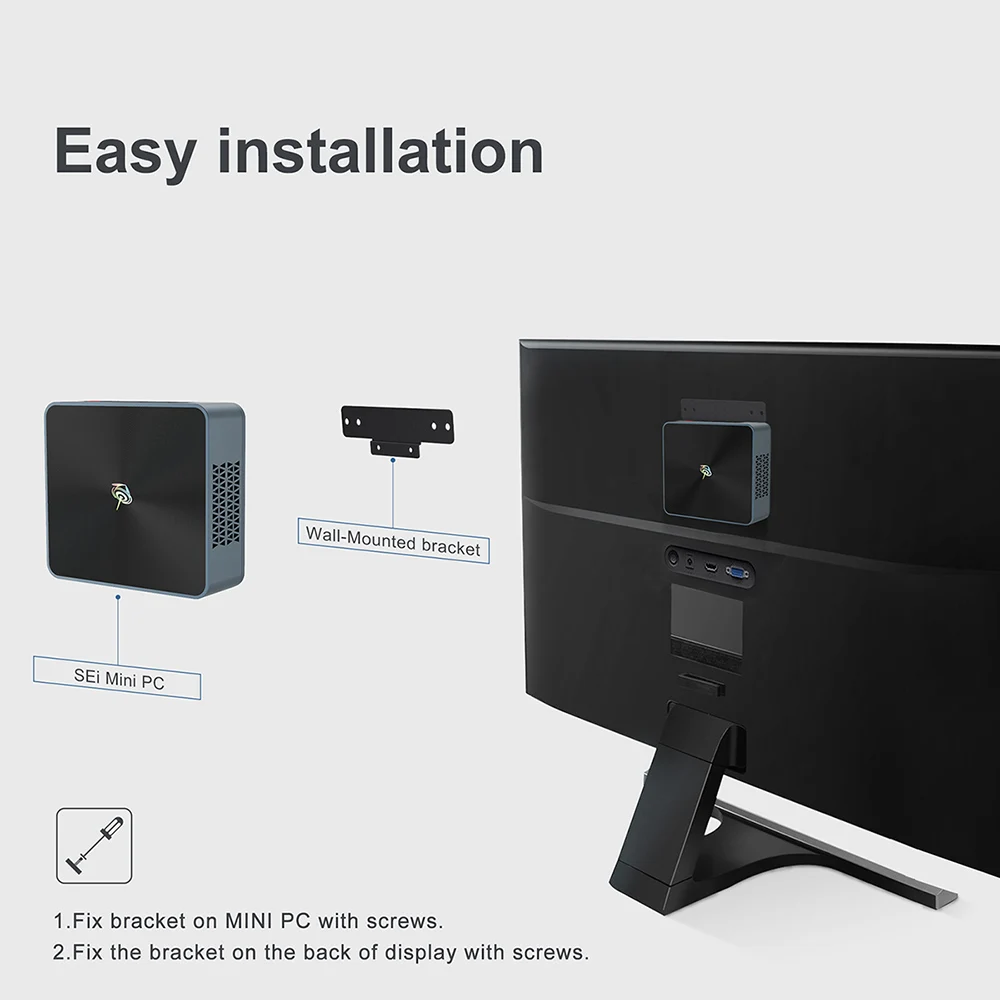 Beelink SEi 10 Wifi6 Intel i5 1035G4 Windows 11 Pro 10-го поколения мини ПК SEi10 DDR4 16 Гб SSD 500 ГБ 8 256 4K двойной