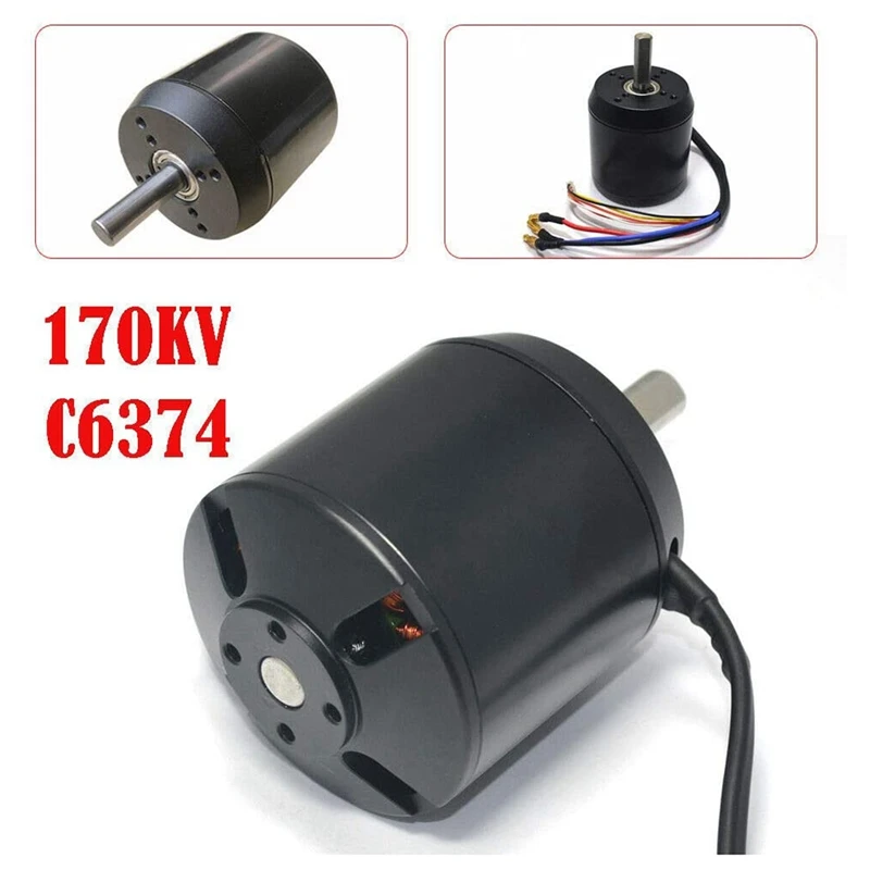 Бесщеточный внешний мотор C6374 170KV с ремнем и замкнутой крышкой для электрического