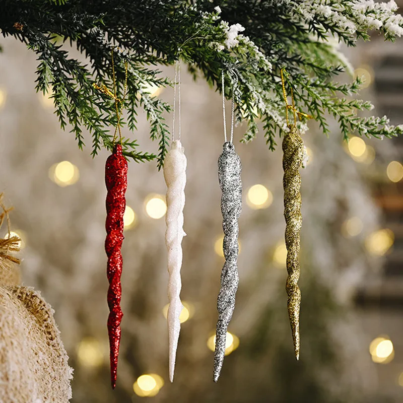 

36/60 шт. Рождественская имитация сосулек Рождественская елка украшение зима 2023 новогодвечерние Рождественская елка строп 13 см