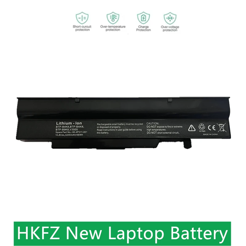

Новый аккумулятор для ноутбука HKFZ V3505 для Fujitsu BTP-BAK8 B4K8 B5K8 B9K8 C0L8 C0K8 V3405 V8210 001 S26393-E005-V161-02-0746 MS2191