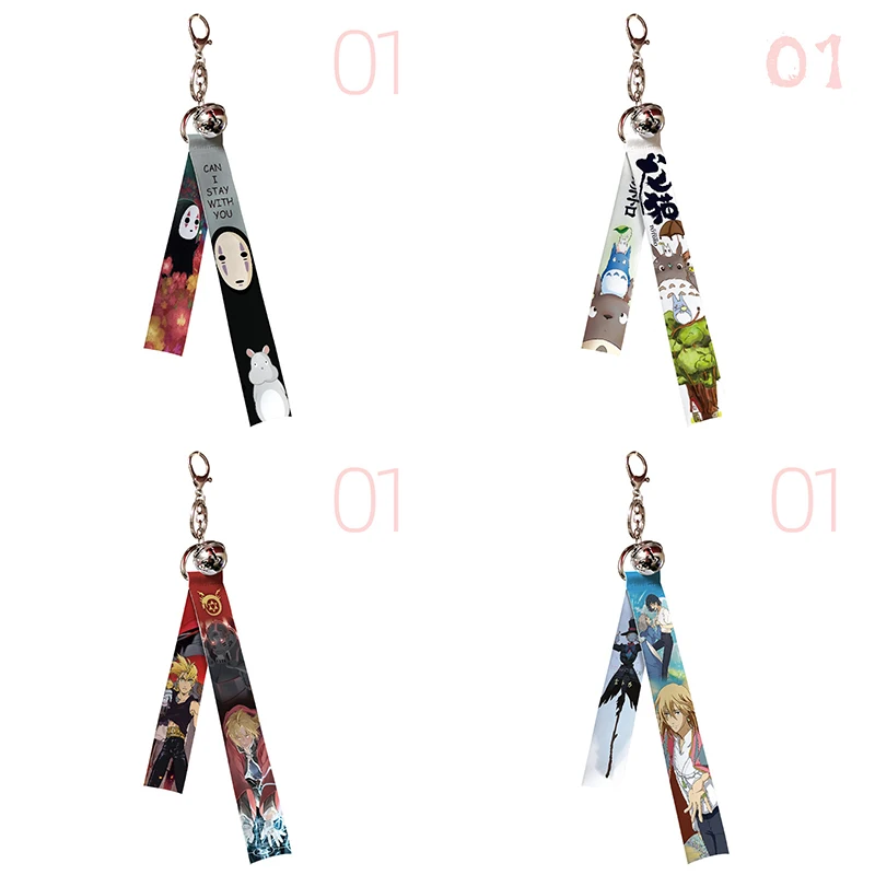 

Классические брелки из аниме-ленты, подвеска с рисунком Тоторо, призрачный Гай, Кики, понё, Мононоке, хим, рюкзак, украшения из фильма