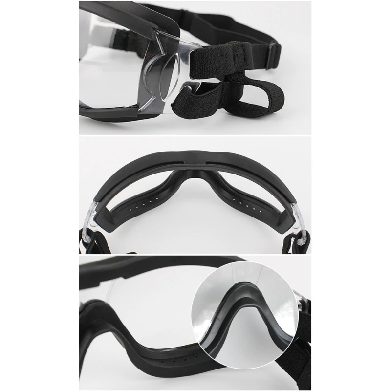 

Dog Goggles for Medium Small Dog Anti-UV Waterproof Dog Sunglasses Windproof Transparent Goggles Adjustable Pet Goggles