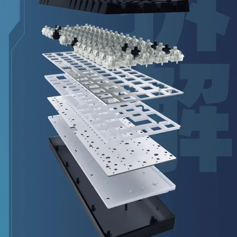 Механическая клавиатура Raven68 магнитная ось изготовленная на заказ 8000 Гц RGB Valraon