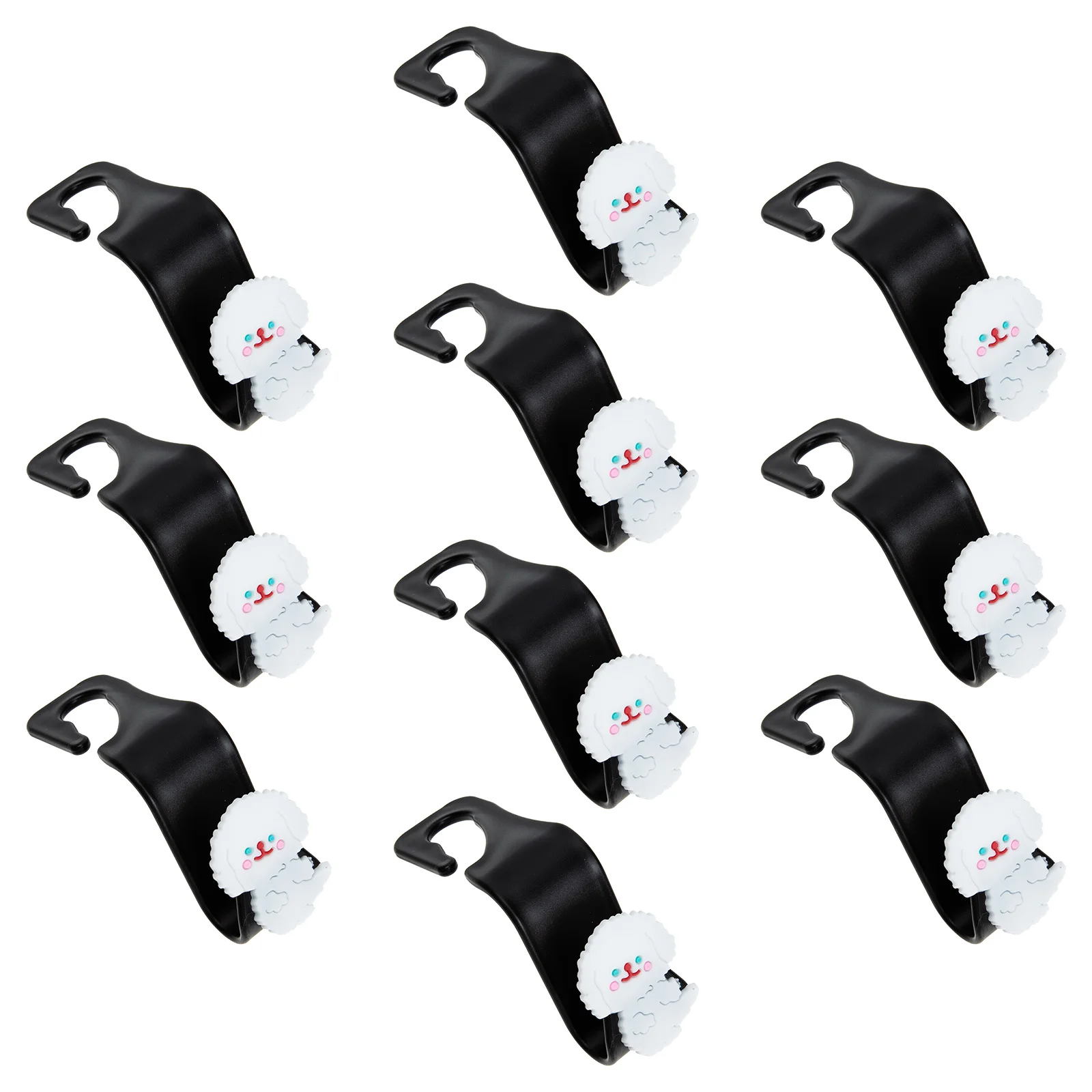 

10 Pcs Universal Headrest Hook Purse Hangers Car Holder Hooks Seat Auto Bag Vehicle