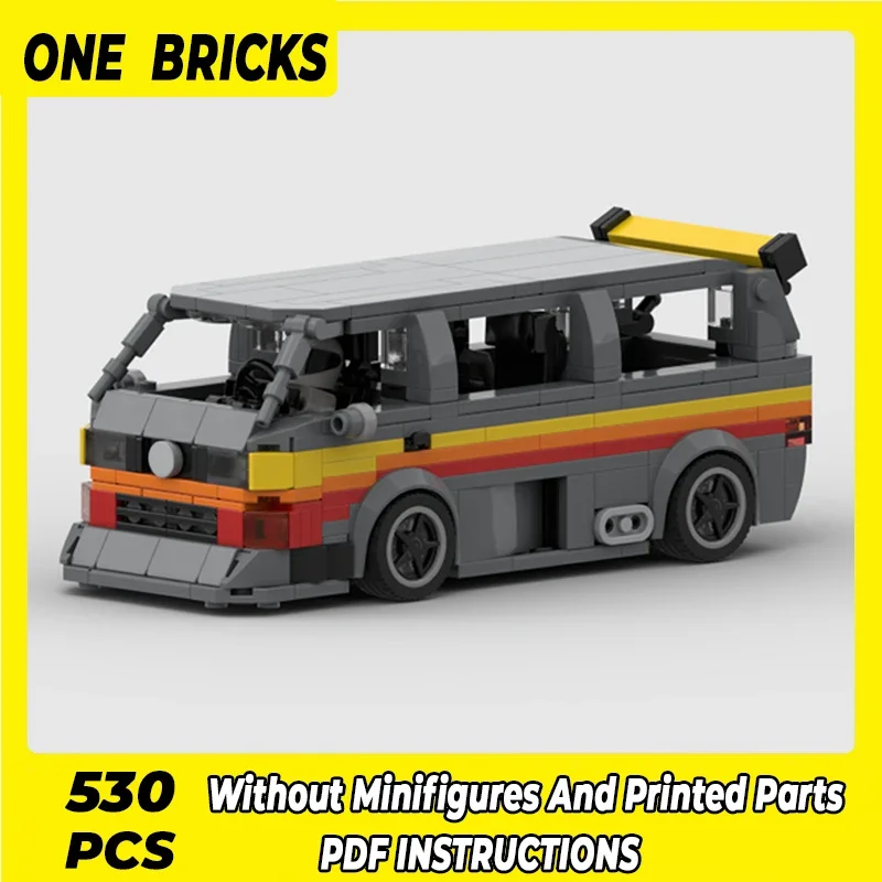 Городская модель автомобиля Moc строительные блоки 1984 T3 транспортер GT1 модульные