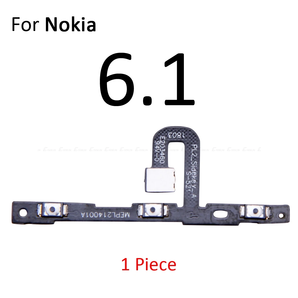 Кнопка включения питания выключения гибкий кабель лента для Nokia 7 6 1 Plus 8 2 2017