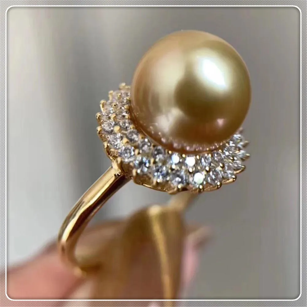 

Женское кольцо с жемчугом и покрытием из серебра 925 пробы