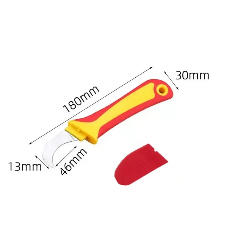 Изолированный нож для электрика зачистки кабеля прямой изогнутый крючок с