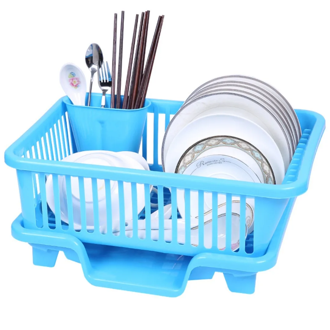 Plastic Pink/White/Green/Blue  Kitchen Dish Bowl Plate Drying Utensils Rack Organizer Drainer Holder Storage Kitchen Accessories