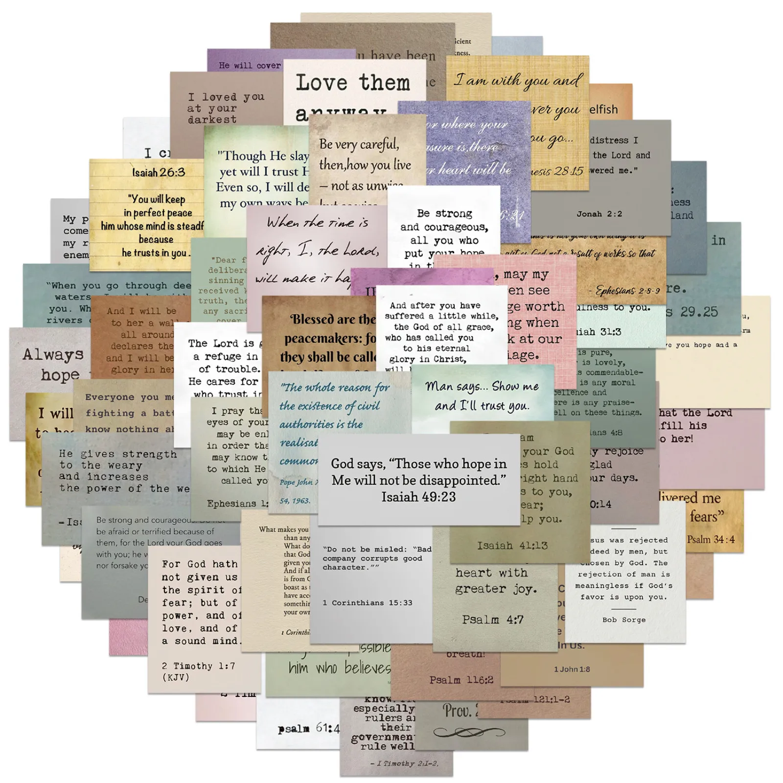 50 шт. водостойкие стикеры в стиле Библии