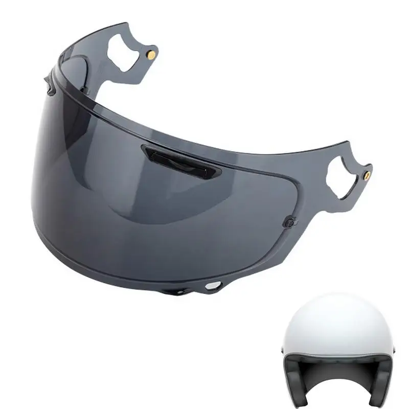 

Armet Visor Lens Tinted Face Shield Visor Motorcycle Armet Lens Armet Visor Lens Full Face High Flexibility 2 Snaps Visor Lens