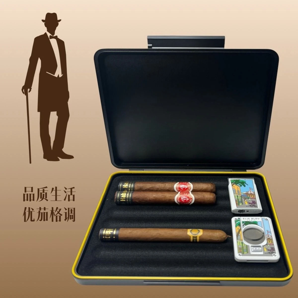 Фото Портативная коробка Humidor, 8 упаковок, большая емкость, алюминий, высококачественный увлажняющий 3 см №4
