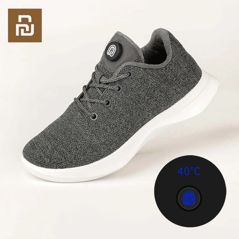 

Туфли Youpin шерстяные с электроподогревом для мужчин и женщин, уличные зимние теплые кроссовки, нескользящая обувь, умная обувь с термостатом и подогревом