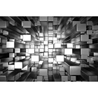 Laeacco Фото фоны уникальные 3D металлические квадратные кирпичные колонны портретный узор фотография фон