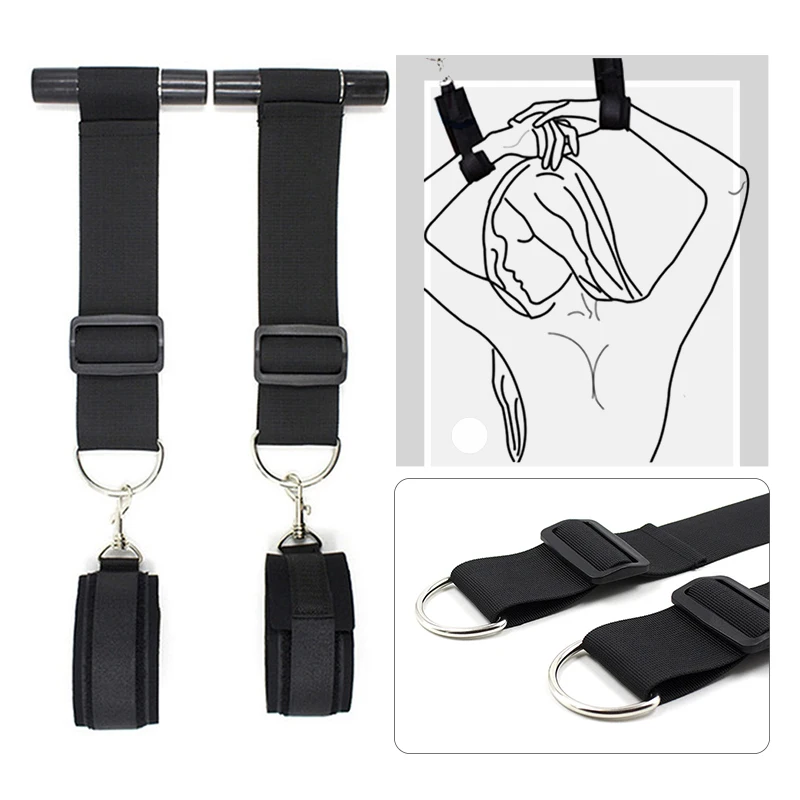 Door Bondage Gear Restraint Handcuffs Submissive Couple suppliesThigh Restraints Flirt Equipment Sex Bondage Erotic Sex Products