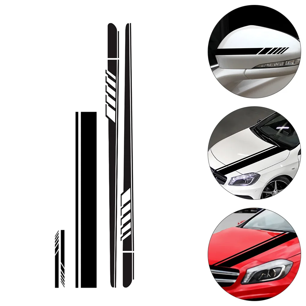 

5pcs Unique Decorative Decals Car Sticker Simple Fresh Decals for Home Use