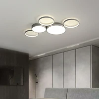 creative living room lamp led light luxury modern ceiling lamp circular simple atmosphere household nordic bedroom study lamps