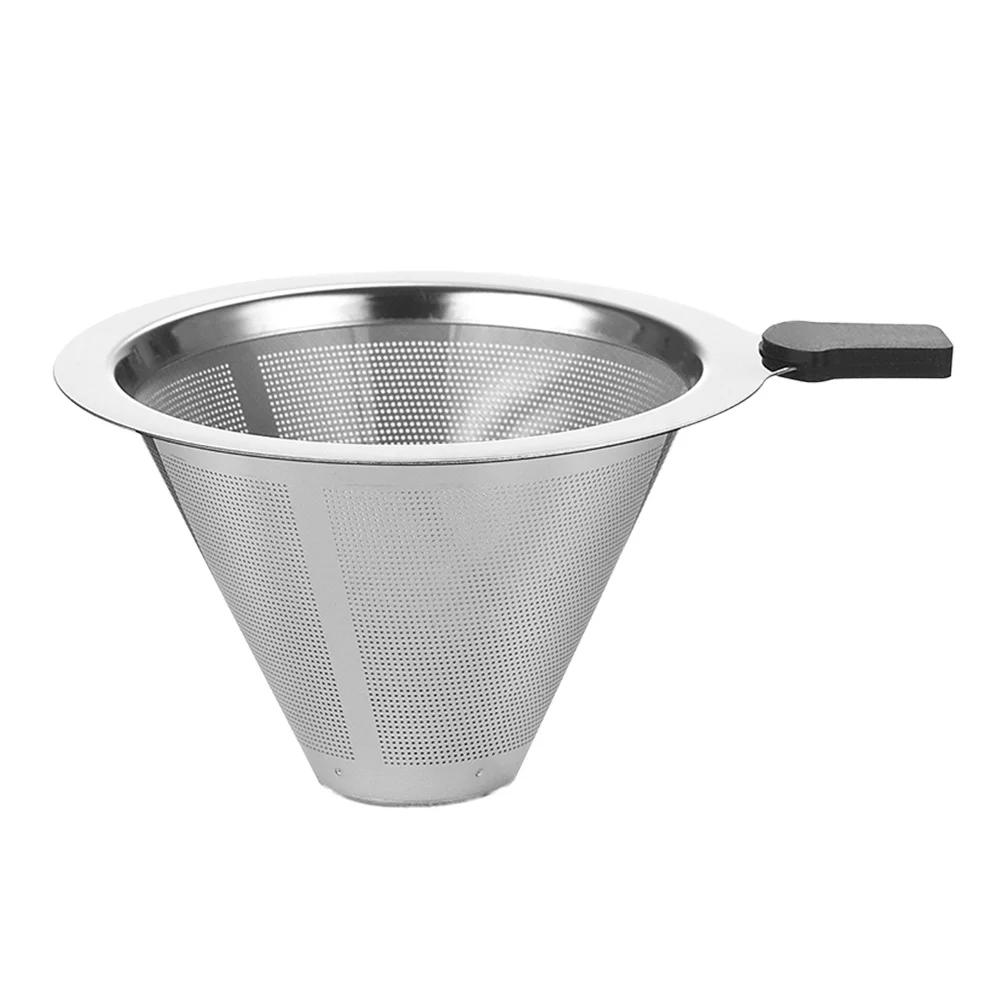 

1 Pc Rust-proof Residue Filter Coffee Sifter Reusable Coffee Filter (Black)