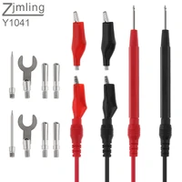 16pcslot test leads kit cable alligator digital multi function probe silicone test tools tester multi meter test clips