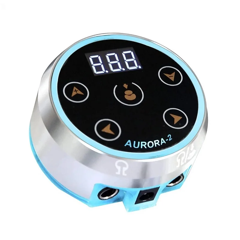 

Aurora 2 Tattoo Power Supply Adaptor Daul Mode Switching Mini Touchpad LED Display With US/EU Adaptor Professional Aurora 3/2/1