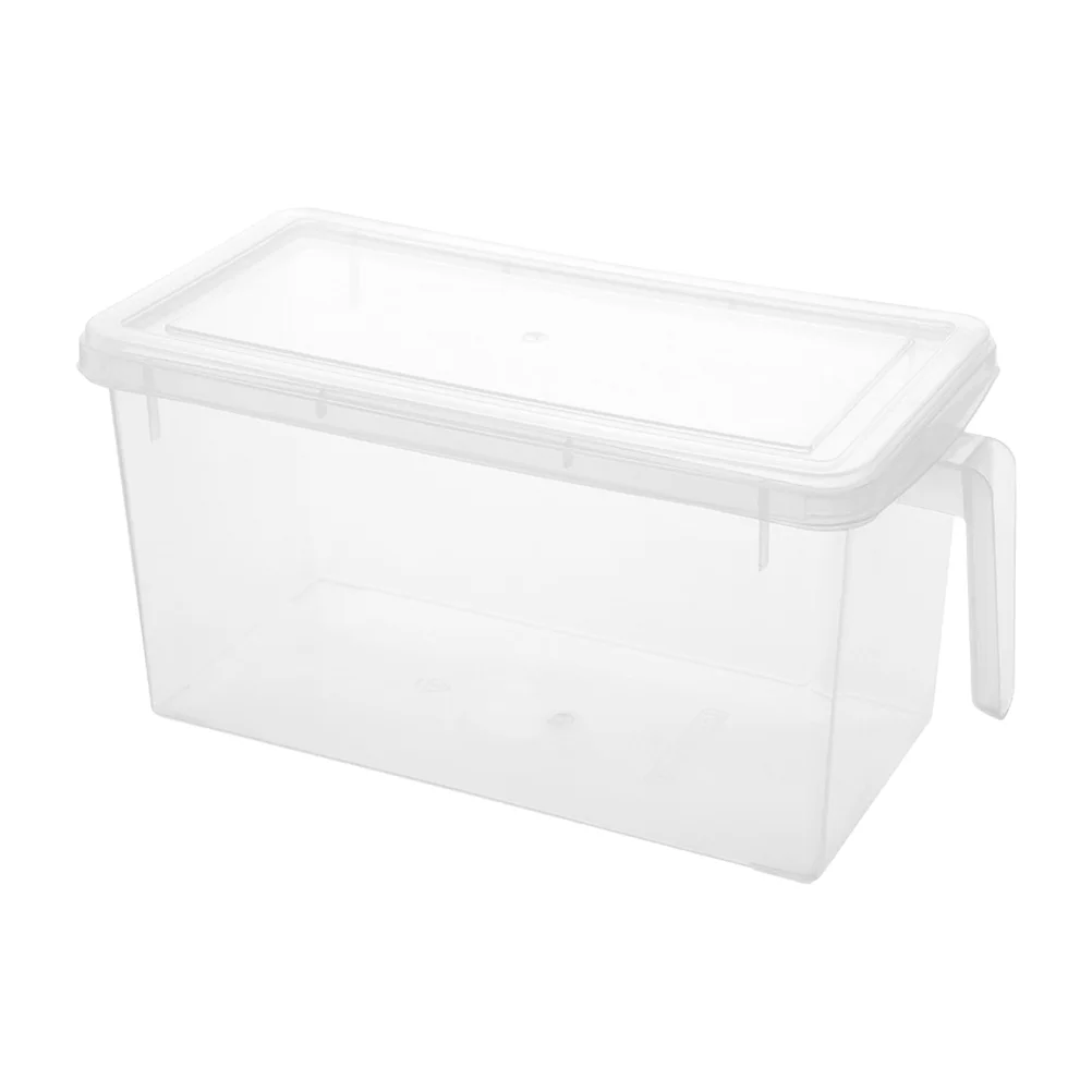 

Freezer Storage Case Food Storage Box with Cover Refrigerator Organizing Box