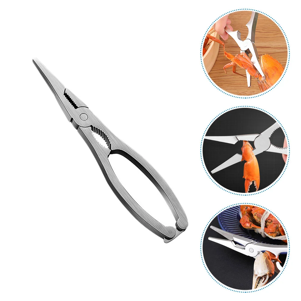 

Crab Lobster Tools Legnut Seafood Opening Walnut Utensils Steelpliers Tool Eating Sheller Clips Clamp Plier Shellers Peeler Open