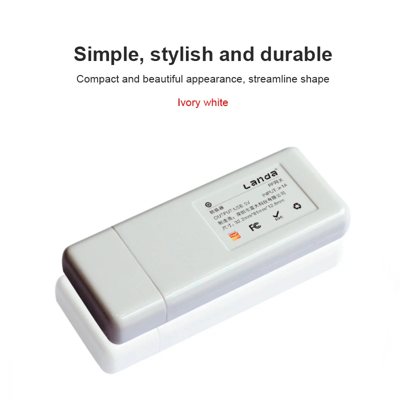 

Wifi Smart Gateway WiFi to RF Gateway USB Interface Docking Tuya Smart Control RF433 Single Fire Wire Switch no need for Convert