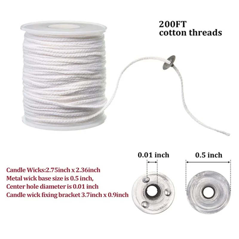 Набор DIY свеча фитиль костюм оригинальный бездымный свечи делая соевый воск ядро