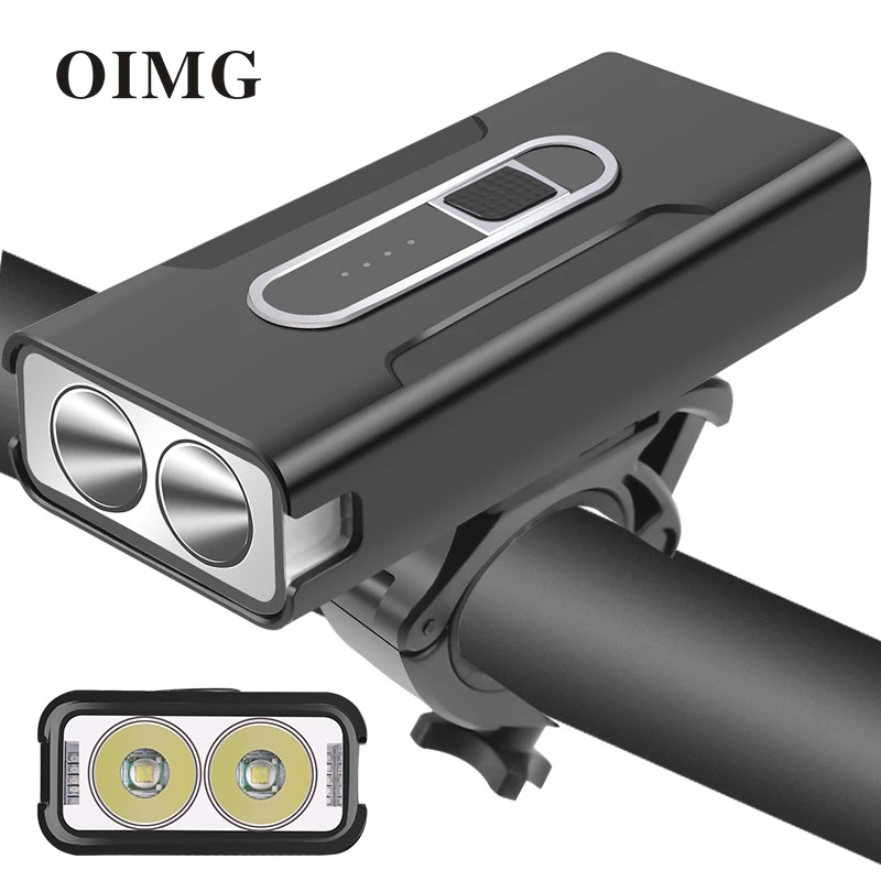 

2T6 Strong Light Bicycle Light USB Charging Built-in Lithium Battery Red Light Warning Light Aluminum Alloy Outdoor Riding Light